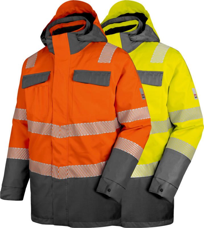 WÜRTH MODYF NEON Warnschutz Parka 3-in-1 Klasse 3 PARKA 3IN1 NEON GELB/GRAU 6XL