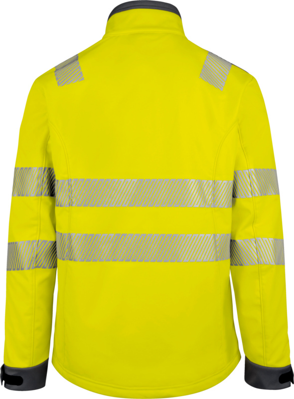 Warnschutz-Softshelljacke Neon Klasse 3 SOFTSHELLJACKE NEON GELB/GRAU M