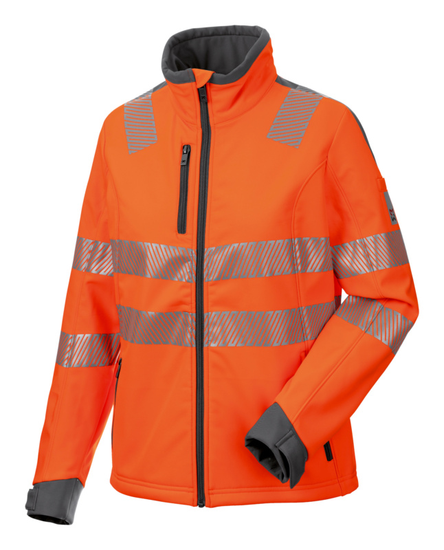 Warnschutz-Softshelljacke Neon Damen SOFTSHELLJACKE NEON DAMEN ORANGE XXL