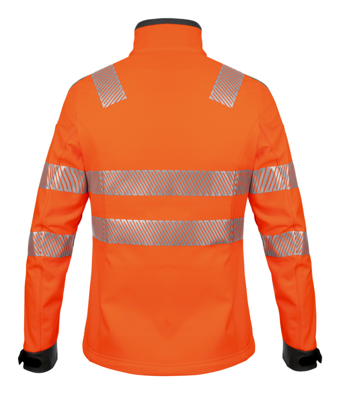 Warnschutz-Softshelljacke Neon Damen SOFTSHELLJACKE NEON DAMEN ORANGE 3XL
