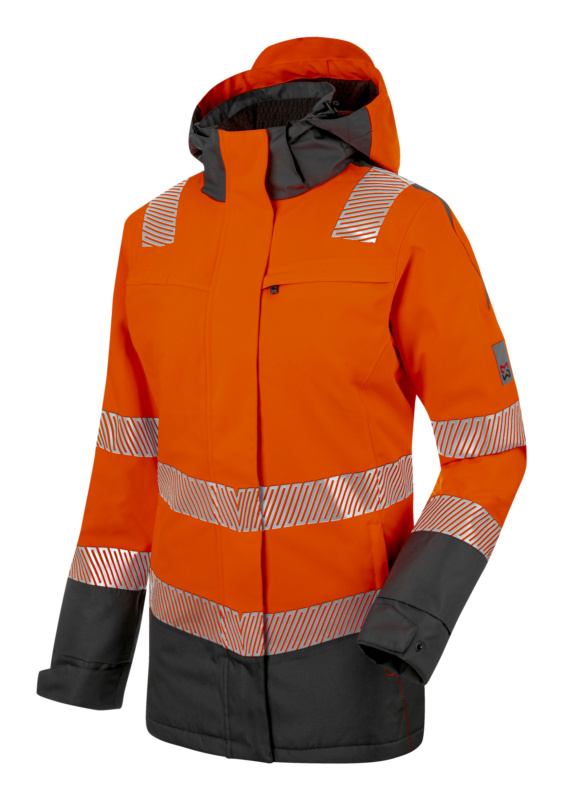 Warnschutz-Winterjacke Neon Damen Klasse 2 WINTERJACKE NEON DAMEN ORANGE XXL