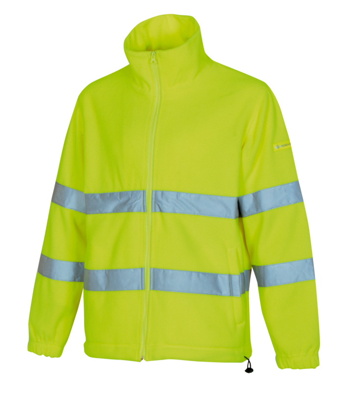 Warnschutz-Fleecejacke EINFARBIG