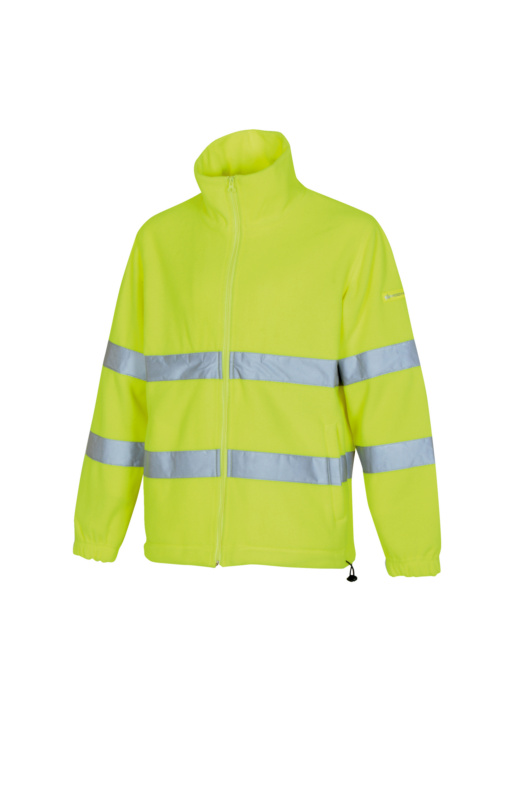 Warnschutz-Fleecejacke EINFARBIG