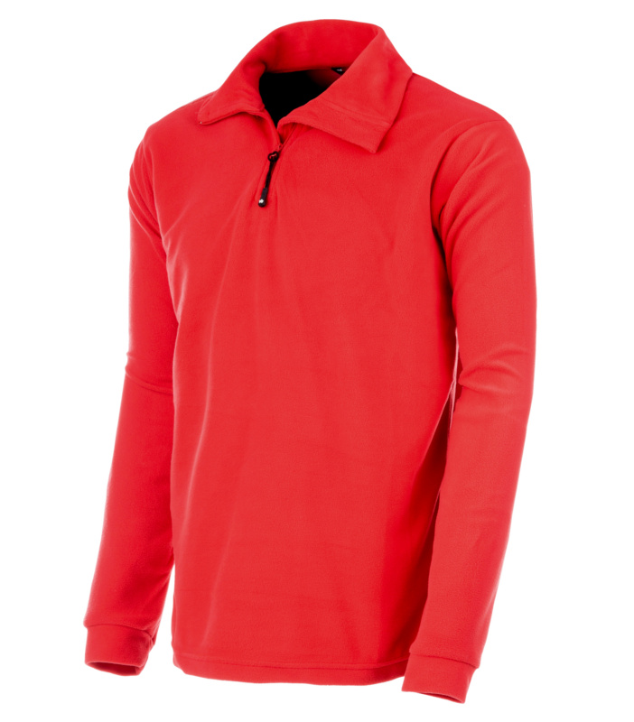 WÜRTH MODYF Luca Fleecetroyer FLEECE HALF ZIP LUCA ROT S