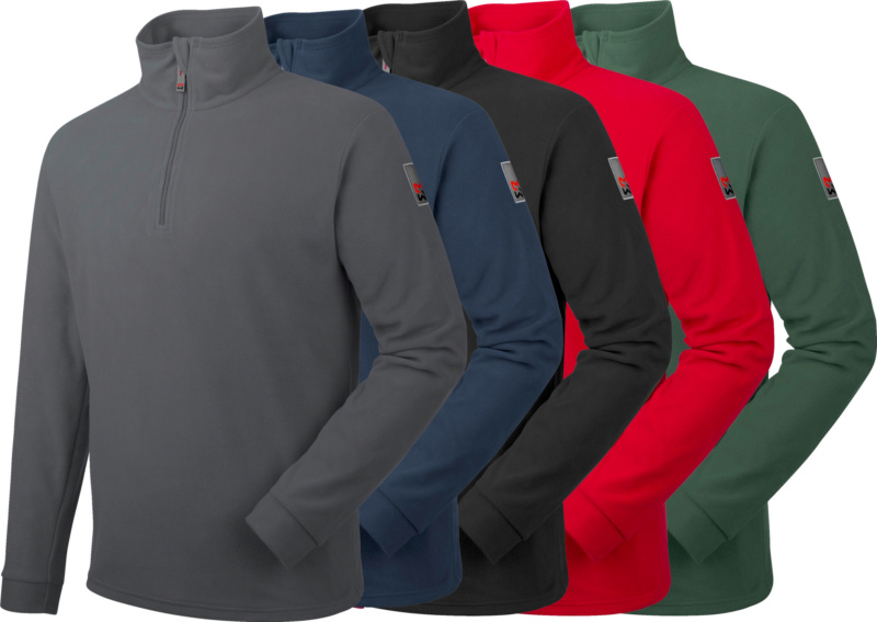 WÜRTH MODYF Luca Fleecetroyer FLEECE HALF ZIP LUCA SCHWARZ 4XL