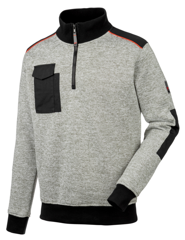 WÜRTH MODYF Perseus Fleecetroyer HALF ZIP PERSEUS GRAU MELANGE XL
