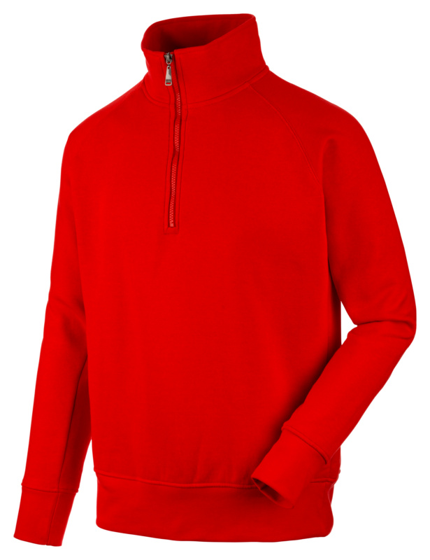 WÜRTH MODYF Arbeitstroyer Job+ SWEATSHIRT 1/2 ZIP JOB+ ROT 4XL