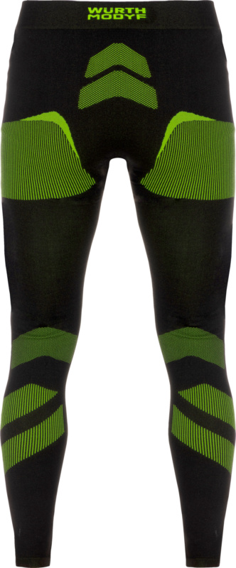 WÜRTH MODYF Sportive Unterwäsche Long pant UW LONG PANTS SPORTIVE SWZ/LIME S/M