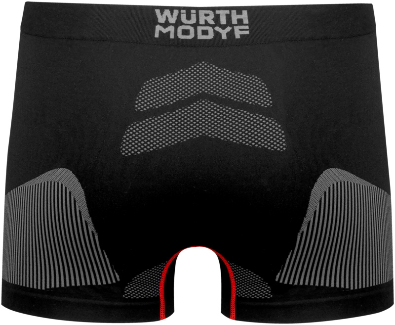WÜRTH MODYF Active Unterwäsche Boxershorts UW BOXER ACTIVE SWZ/GRAU S/M