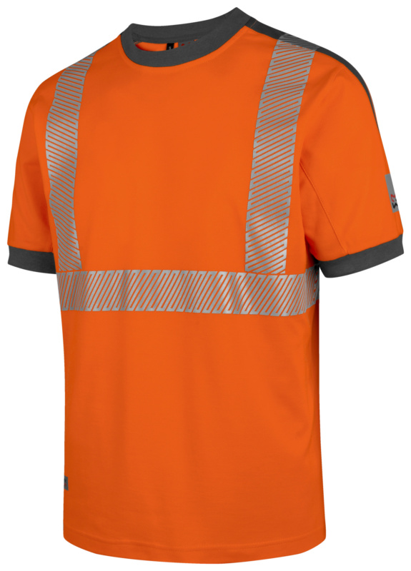 Warnschutz T-Shirt Neon Klasse 2 T-SHIRT NEON ORANGE/GRAU XS
