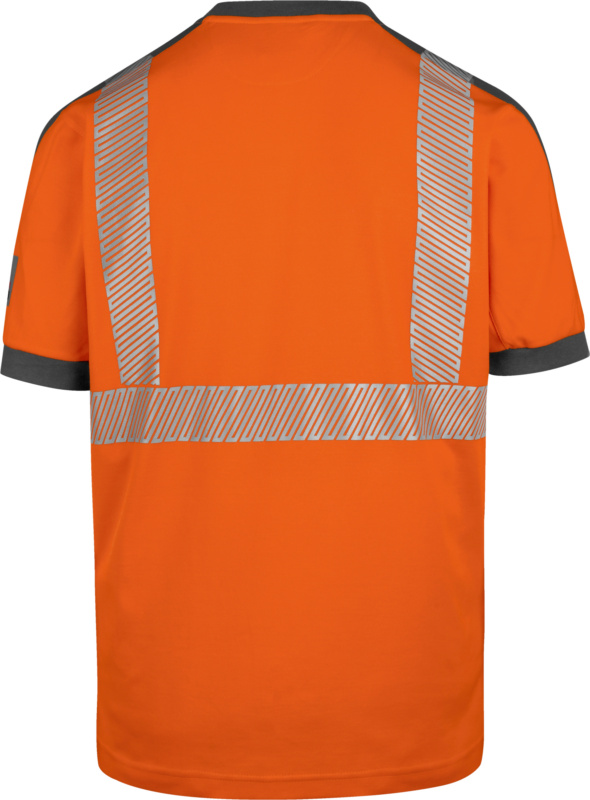 Warnschutz T-Shirt Neon Klasse 2 T-SHIRT NEON ORANGE/GRAU XS