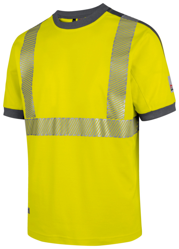 Warnschutz T-Shirt Neon Klasse 2 T-SHIRT NEON GELB/GRAU 6XL