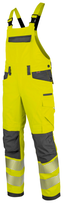 WÜRTH MODYF NEON Warnschutz Latzhose Klasse 2 LATZHOSE NEON GELB/GRAU 106