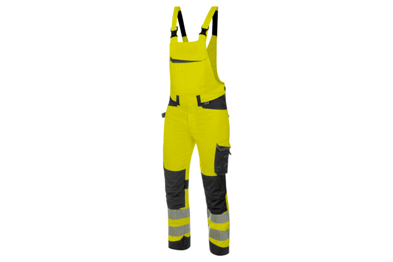 WÜRTH MODYF FLUO Warnschutz Latzhose Klasse 2 LAHO FLUO GELB/ANTHRAZIT 52