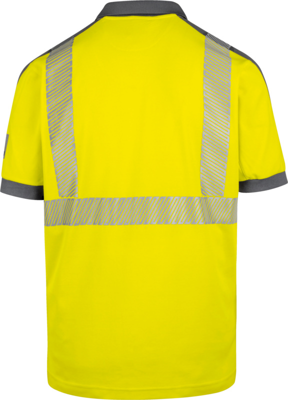 Warnschutz-Poloshirt Neon Klasse 2 POLOSHIRT NEON GELB/GRAU M