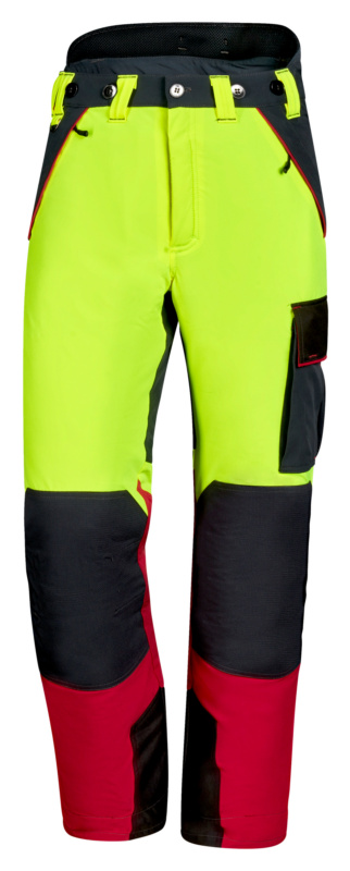 WÜRTH MODYF Stretch Schnittschutz Bundhose BUHO SHNTSHTZ FORST GELB/ROT 42/44