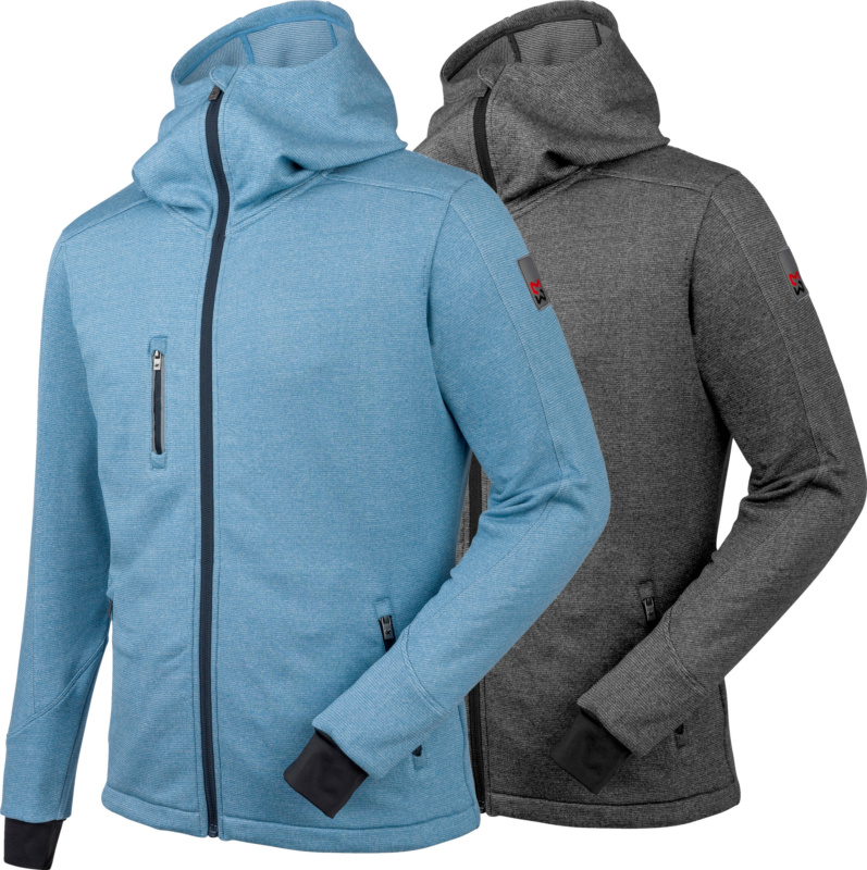 WÜRTH MODYF Aquarius Fleecejacke FLEECE JACKE AQUARIUS BLAU MELIERT 4XL