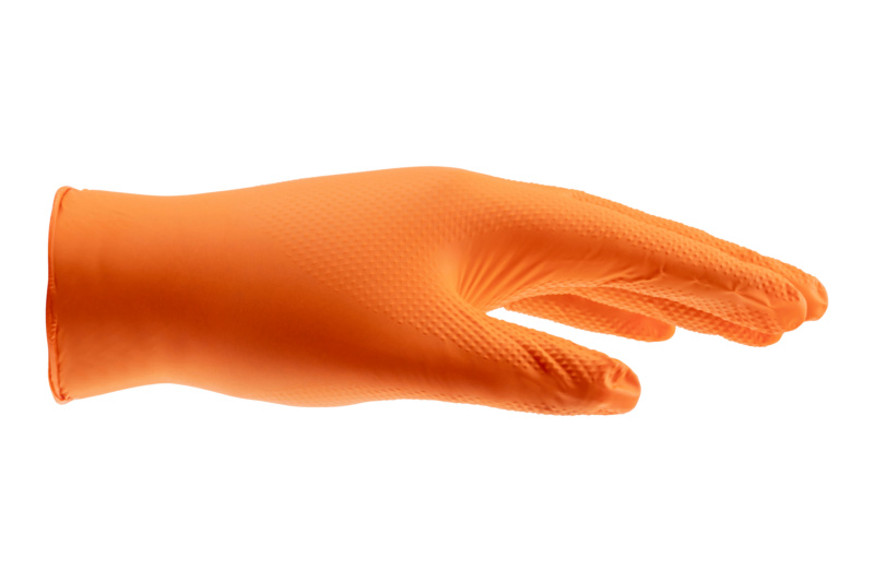 Einweghandschuh Nitril Grip SHTZHNDSHH-NITRIL-GRIP-ORANGE-XXL