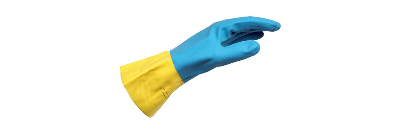 SHTZHNDSHH-CHEM-CHLOROPREN/LATEX-GR8 Größe 8 Chemical gloves neoprene-latex