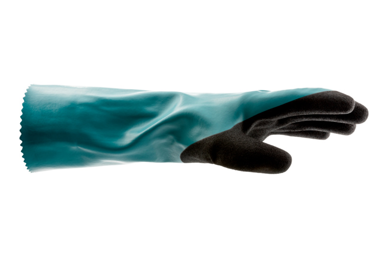 Chemikalienschutzhandschuh Nitril mit Trägergewebe SHTZHNDSHH-CHEM-NITRIL-M.TRAE