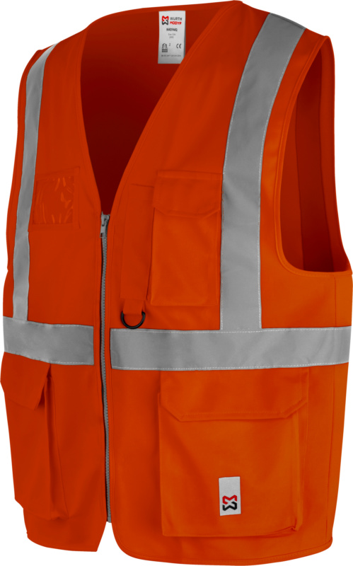 Warnschutzweste Multipocket WARNWESTE MULTIPOCKET ORANGE S/M