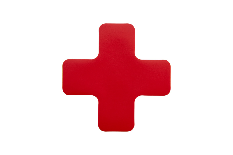 Bodenmarkierung Kreuz-Form 150 x 150 x 50 mm