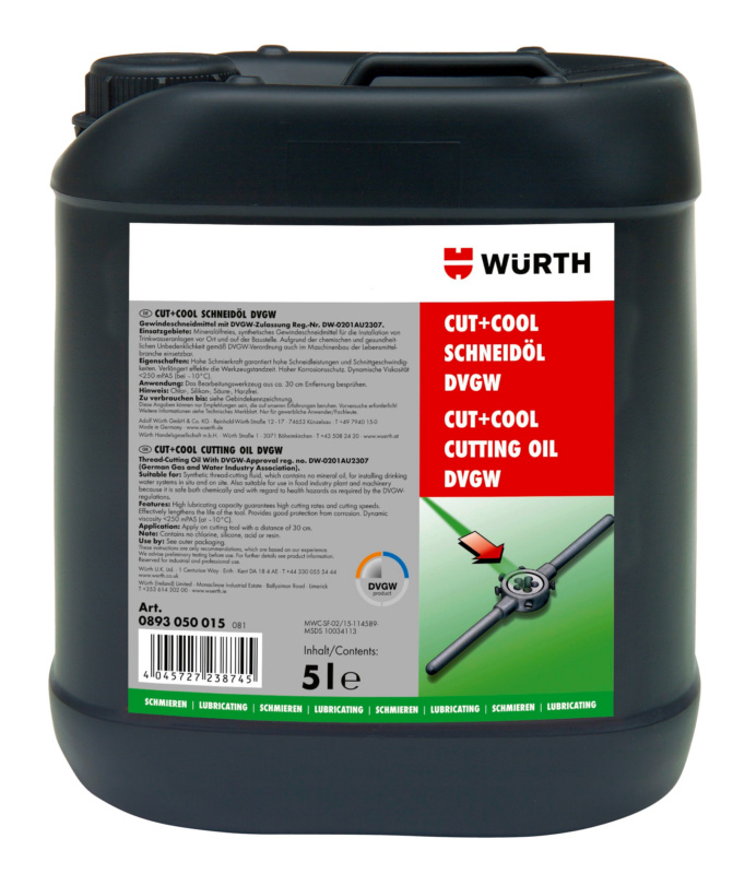 Schneidöl Cut+Cool DVGW SHNDOEL-(CUT-COOL)-DVGW-5LTR