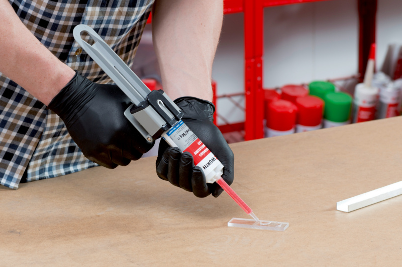 Kunststoff-Doppelkartuschenpistole für 38- und 50 ml-Doppelkartuschen