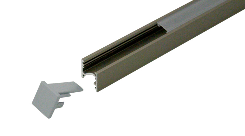 LED-Unterbauprofil UBP-1-Set zum Anschrauben/Anclipsen