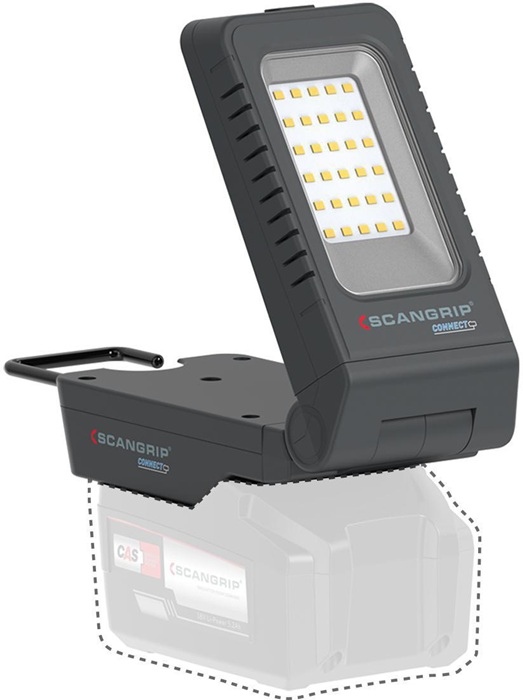 LED-Strahler BASIC CONNECT 97 W 1000 lm 5,2 Ah 18 V IP30 SCANGRIP
