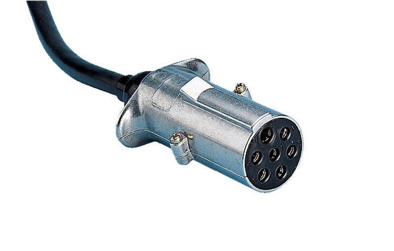 Wendelleitung 7-polig 24 V 12 - 24 V mit Alustecker