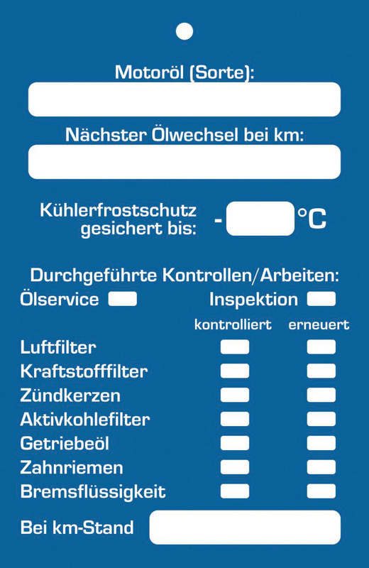 Inspektionsanhänger ANHAENG-INFO-INSPEKTION-OEL