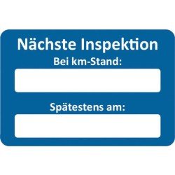 Kundendienst-Aufkleber KDEDIENSTKLEB-NAECHSTE-INSPEKT-250STK