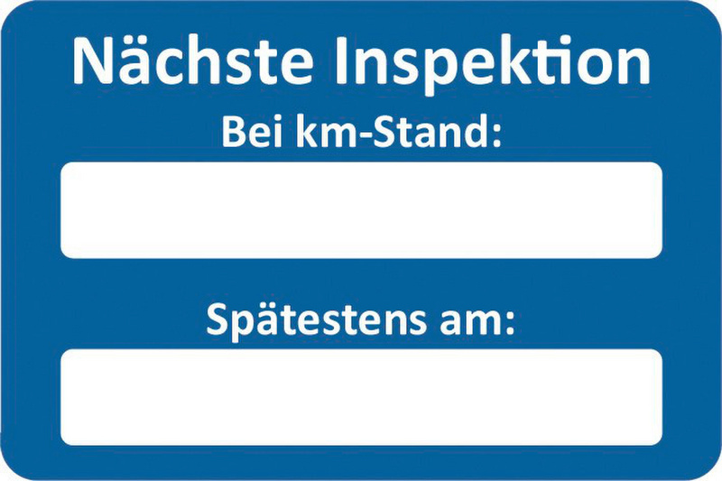 Kundendienst-Aufkleber KDEDIENSTKLEB-NAECHSTE-INSPEKT-250STK