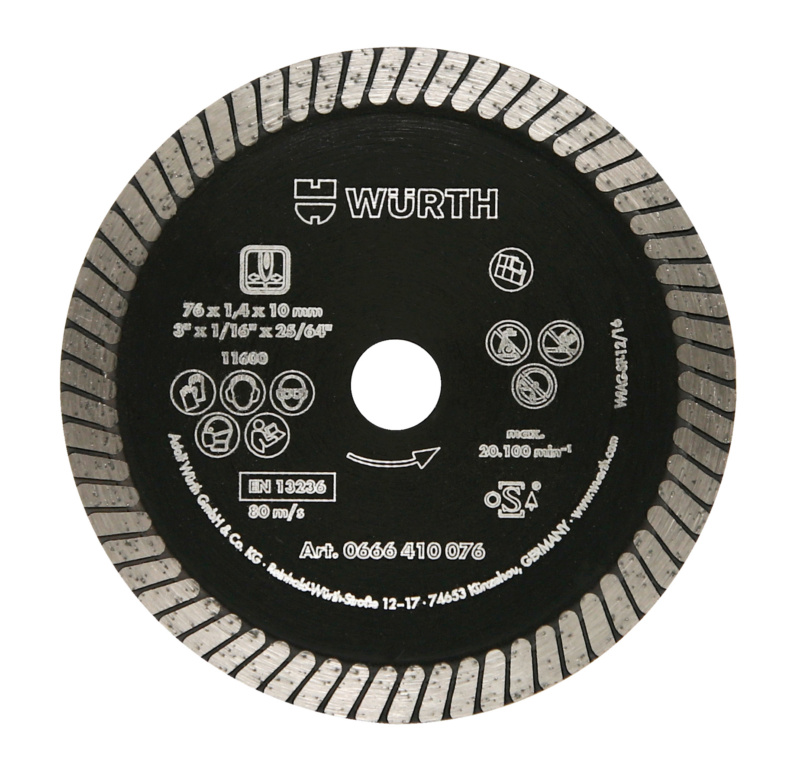Diamanttrennscheibe Fliesen SP TG 12-A