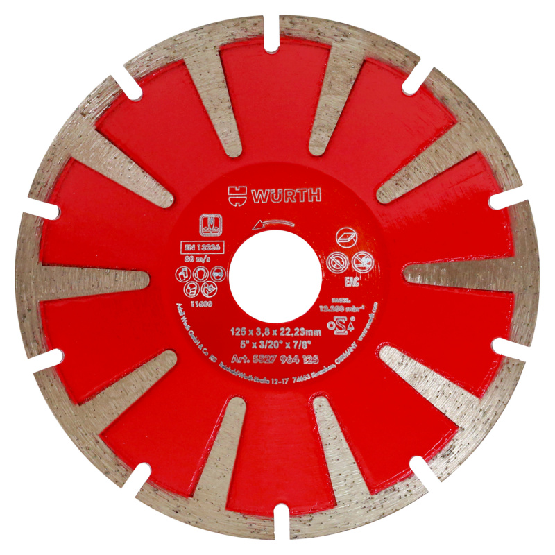 Diamanttrennscheibe Kurvenschnitt TSHB-DIA-KURVE-BO22,23-D125MM