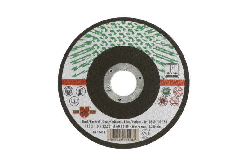 Trennscheibe 125x1,0/22,2 für Stahl und Edelstahl
