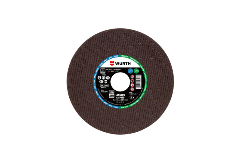 Trennscheibe LONGLIFE & SPEED 125x1,0x22,23 für Stahl und Edelstahl