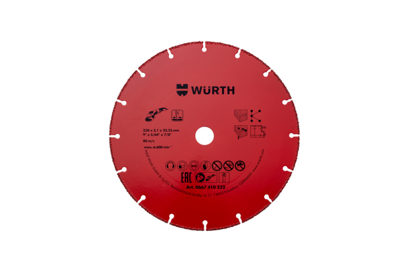 Trennscheibe Hartmetall bestückt TSHB-HM-2,1-BO22,2-D230MM