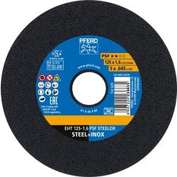 Trennscheibe PSF STEELOX D125x1,6mm ger.INOX Bohr.22,23mm PFERD