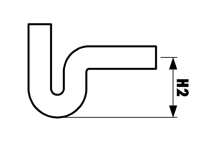 Flaschensiphon Standard 1 ¼"x32mm verchromt