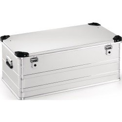 Aluminiumbox L902xB495xH380mm 140l m.Klappverschluss u.Stapelecken