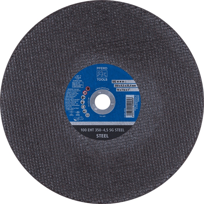 Trennscheibe 100 SG STEEL D350x4,5mm ger.Bohr.25,4mm PFERD