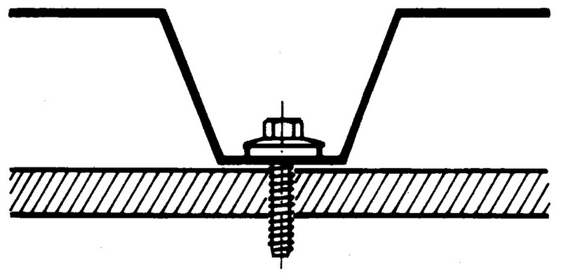 Fassadenbauschraube 6,3x45 mit Sechskantkopf Faba Typ BZ