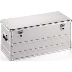 Aluminiumbox L782xB385xH367mm 91l m.Klapphebelverschlüssen m.Bohrungen