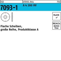 Unterlegscheibe ISO 7093-1 12 A 4 200 HV 100 Stück