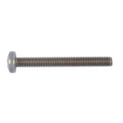 Linsenschraube mit Kreuzschlitz H 4 x 80 DIN 7985, Edelstahl A4, blank