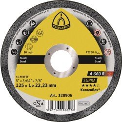 Trennscheibe A 660 R Supra D115x1mm ger.INOX Bohr.22,23mm KLINGSPOR