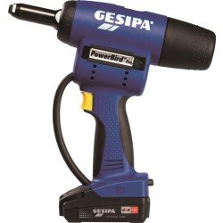 Akkublindnietsetzgerät PowerBird® Pro Gold Ed 9-tlg.20000N Schiebeakku,Ladegerät