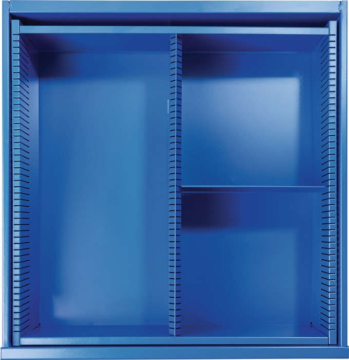 Schubladenunterteilungsmaterial BK 600 Front-H.190mm 1 Längs-/1 Querteiler